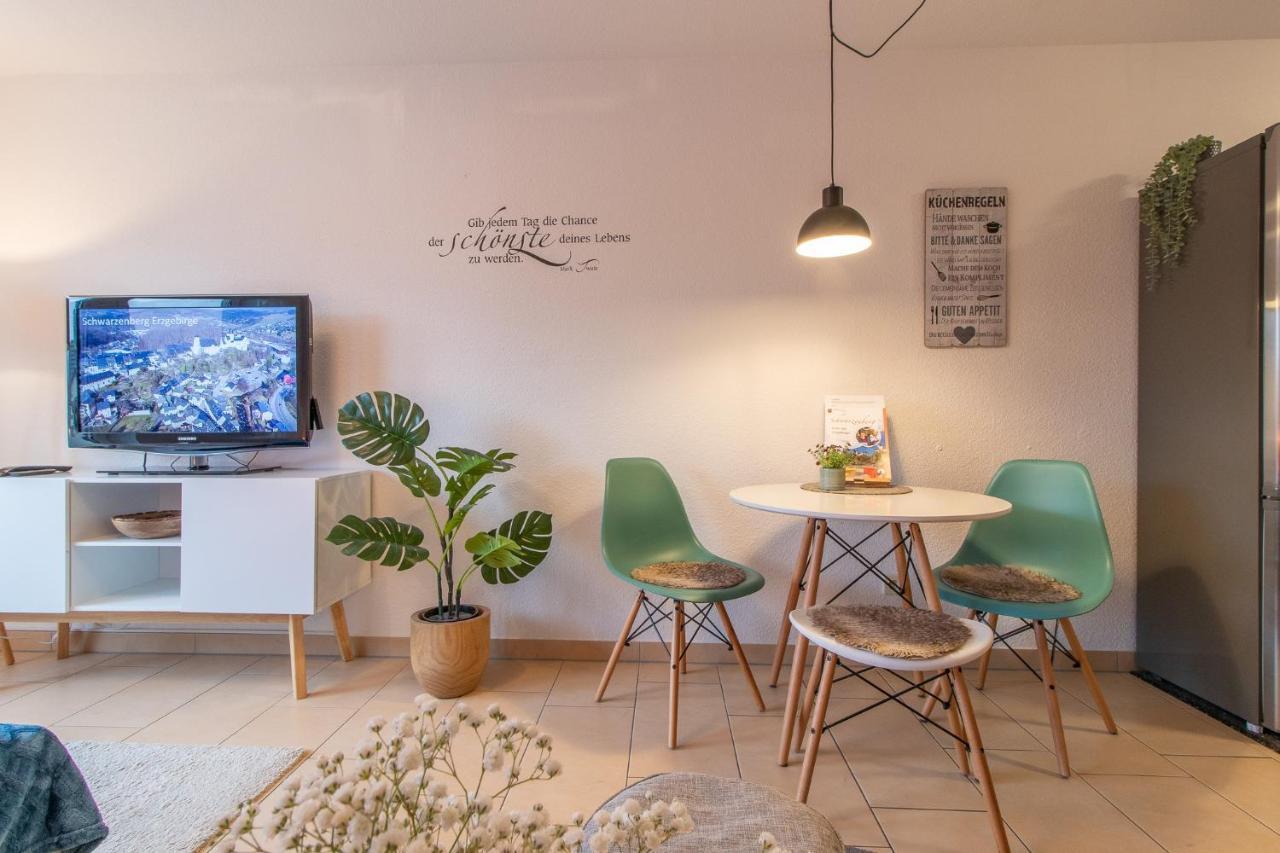 Modernes Apartment Im Gruenen I Balkon I Wlan I Stellplatz Schwarzenberg  Extérieur photo