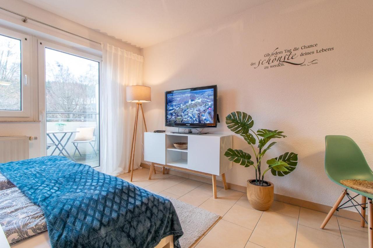 Modernes Apartment Im Gruenen I Balkon I Wlan I Stellplatz Schwarzenberg  Extérieur photo